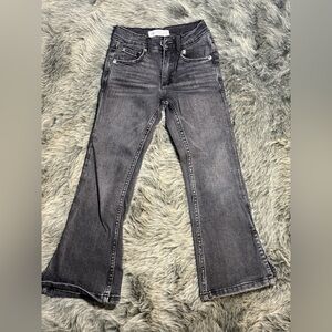 Zara Black/Gray Flare Girl’s Denim Jeans Size 6🔥